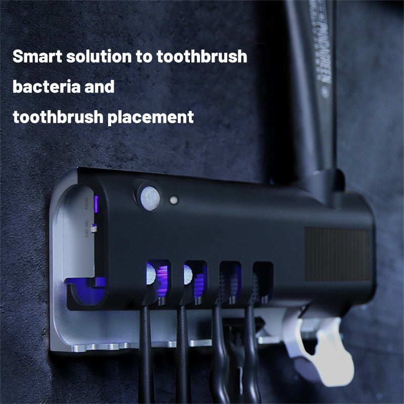 Wall-mounted UV Toothbrush Holder